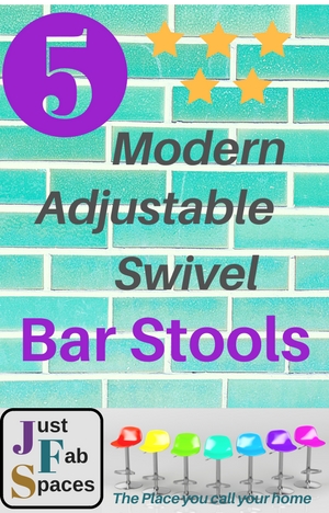 Modern Adjustable Swivel Bar Stools